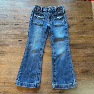 3/27$ Old Navy girls blue high rise flare jeans size 7